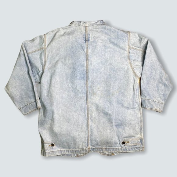 Vintage 90s Sunbelt Denim Jean Chore Jacket - Picture 6 of 7
